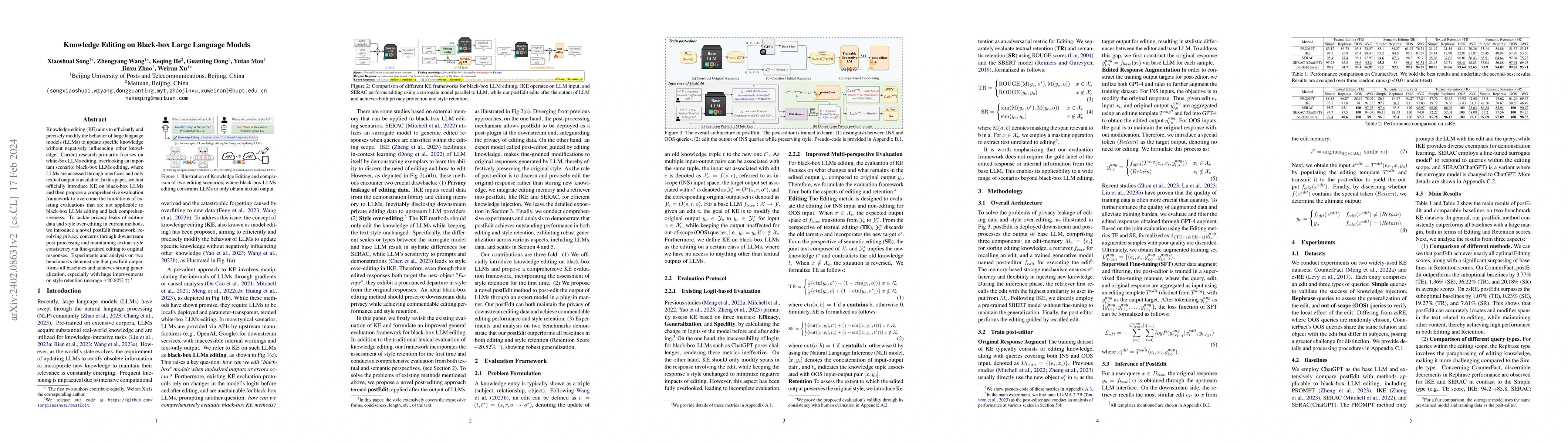 Thumbnail for Knowledge Editing on Black-box Large Language Models
