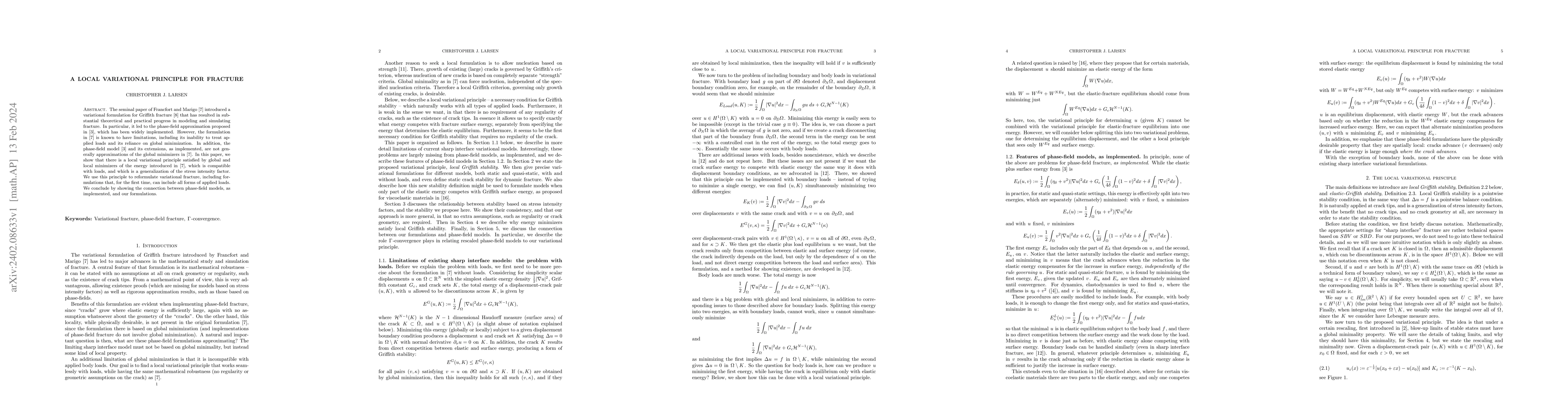 Thumbnail for A local variational principle for fracture