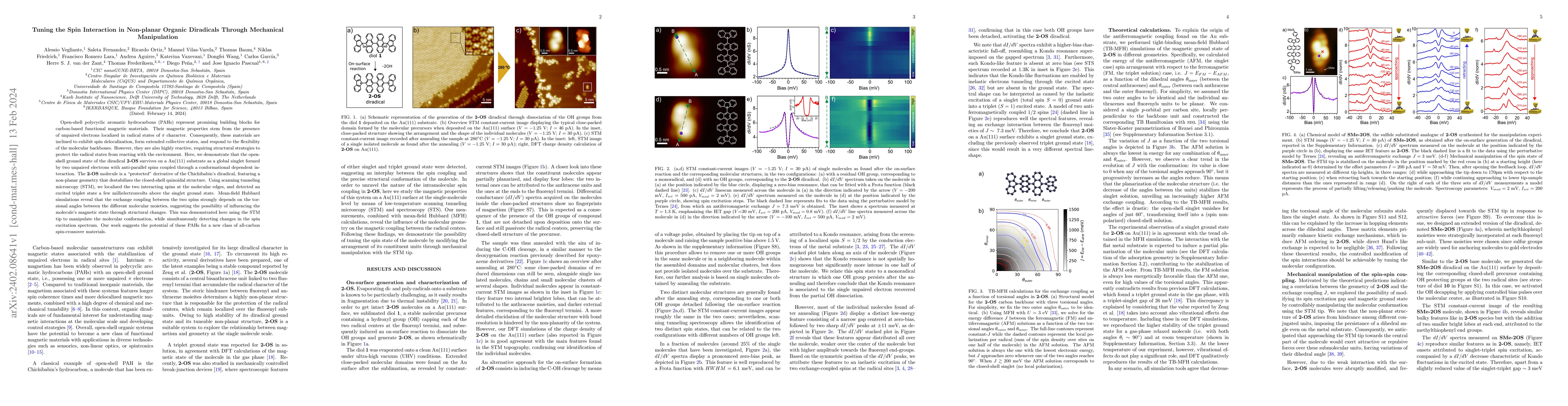 Thumbnail for Tuning the Spin Interaction in Non-planar Organic Diradicals Through
  Mechanical Manipulation