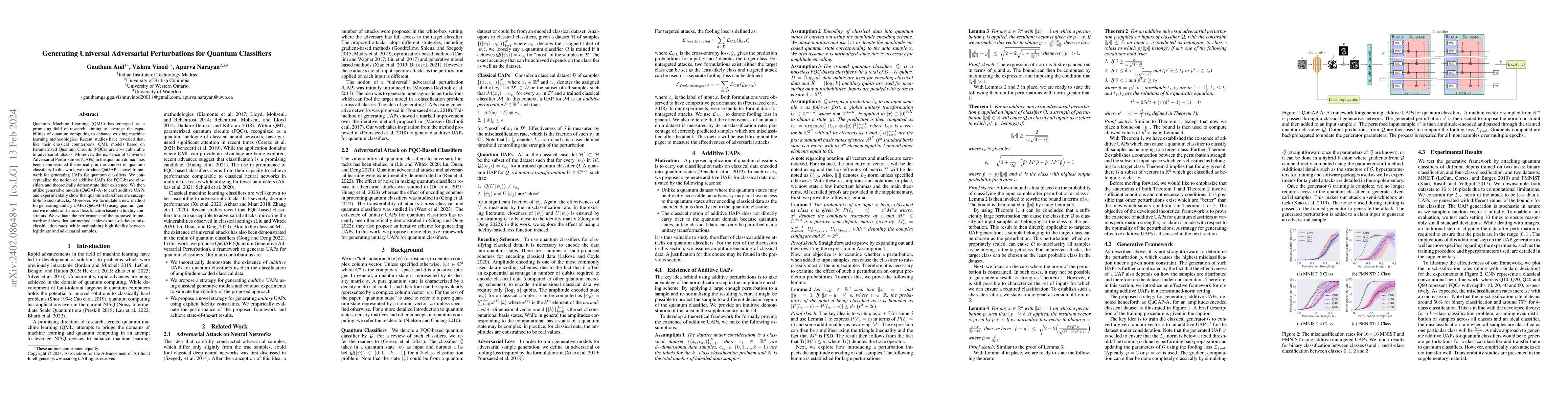 Thumbnail for Generating Universal Adversarial Perturbations for Quantum Classifiers