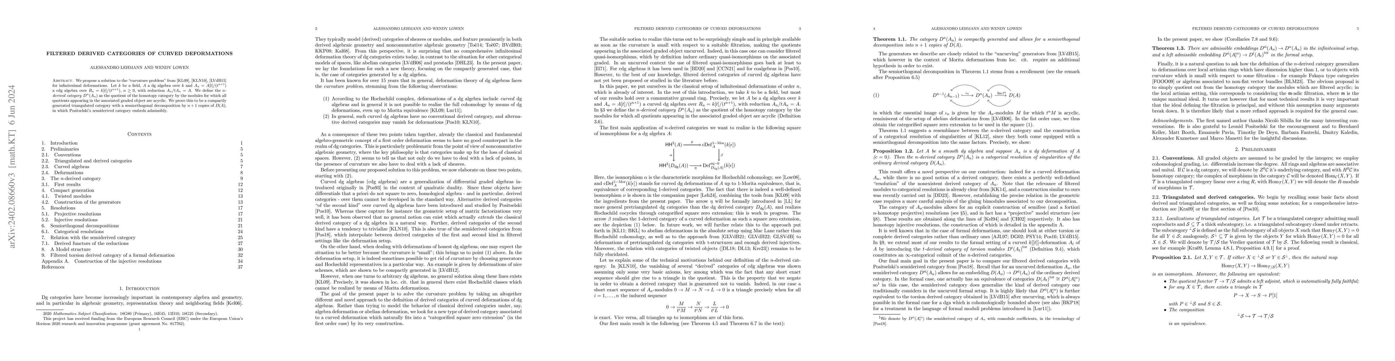 Thumbnail for Filtered derived categories of curved deformations
