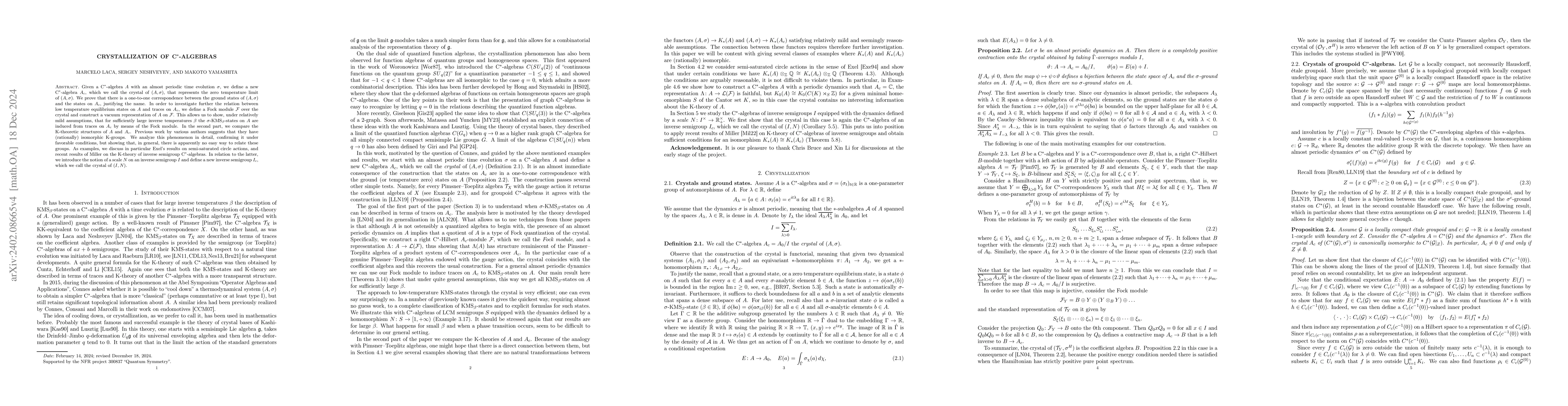 Thumbnail for Crystallization of C*-algebras