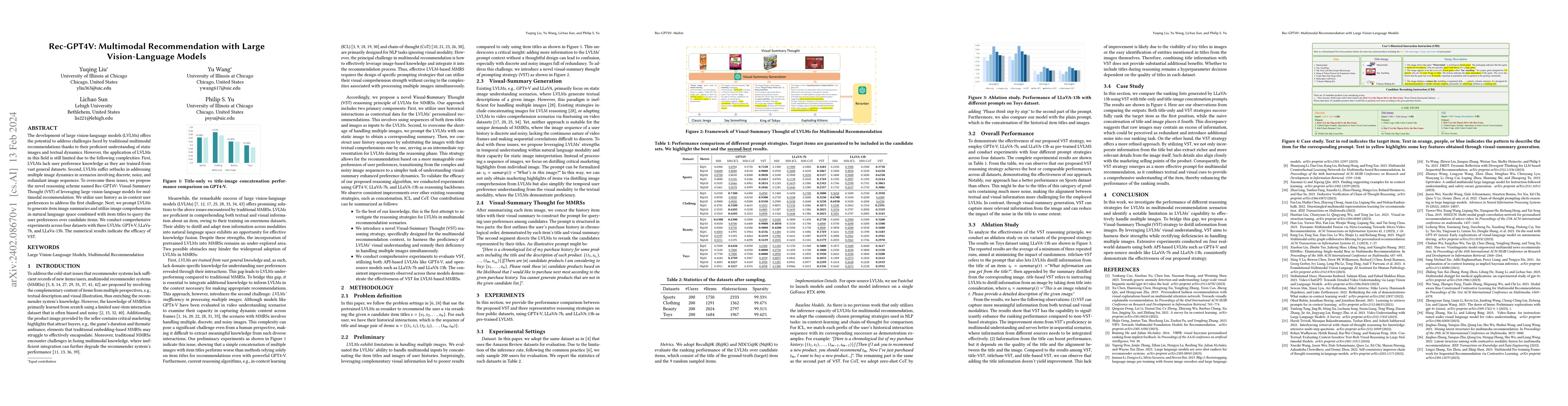Thumbnail for Rec-GPT4V: Multimodal Recommendation with Large Vision-Language Models