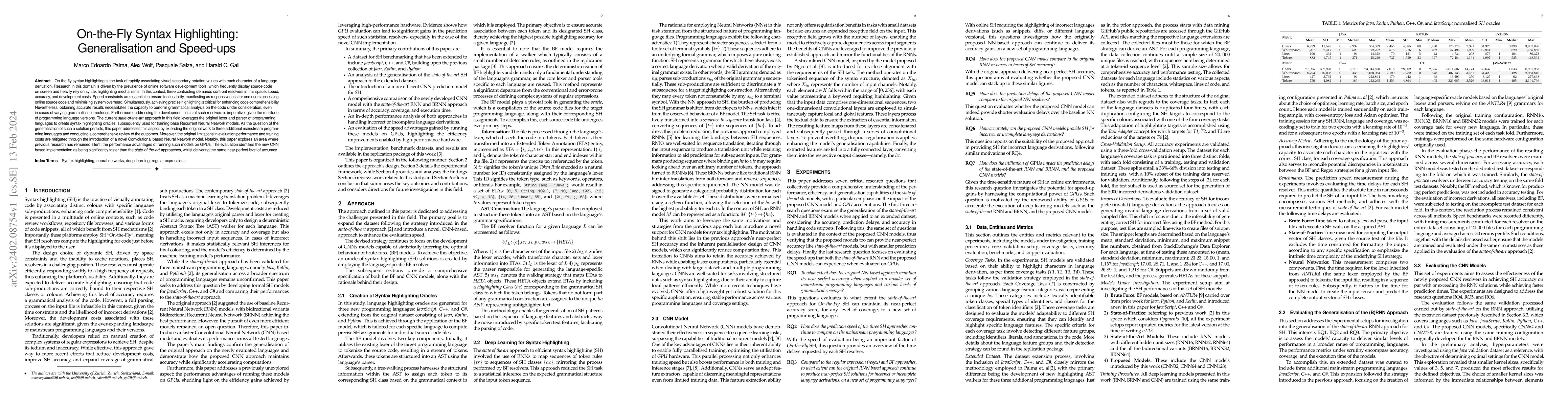 Thumbnail for On-the-Fly Syntax Highlighting: Generalisation and Speed-ups