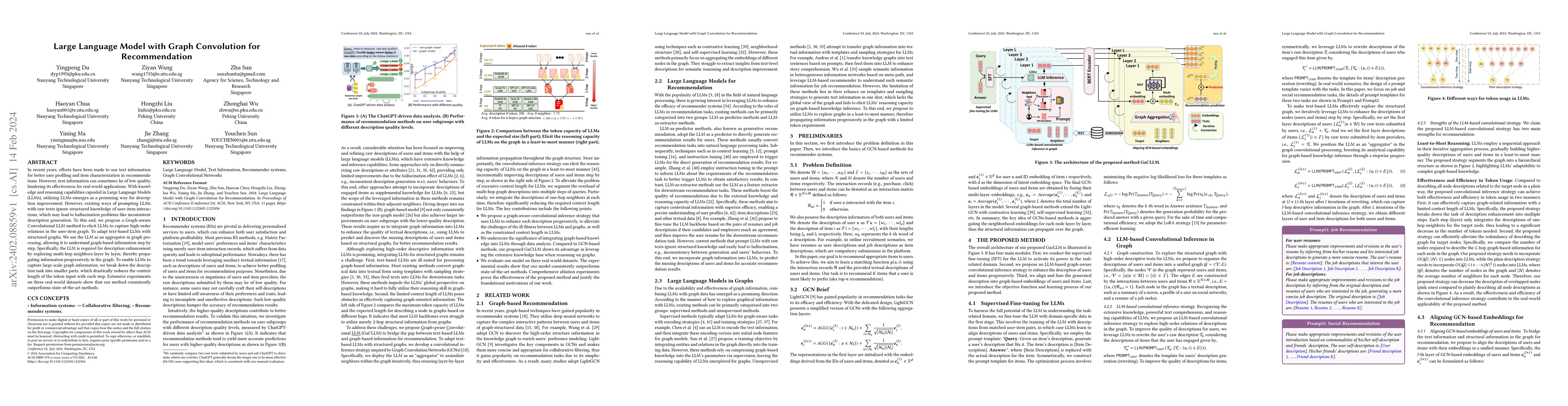 Thumbnail for Large Language Model with Graph Convolution for Recommendation