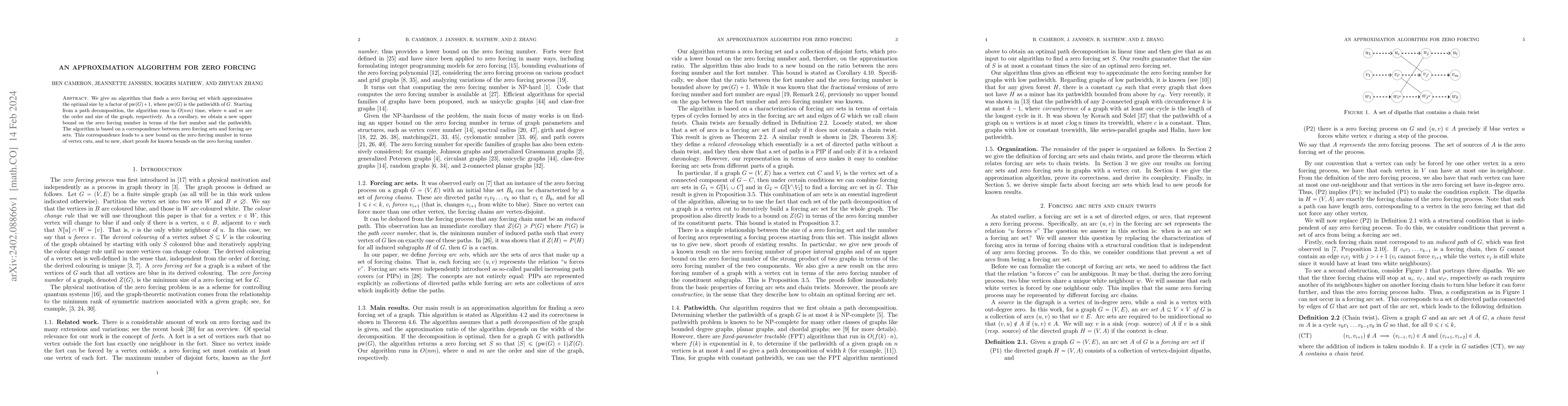 Thumbnail for An approximation algorithm for zero forcing