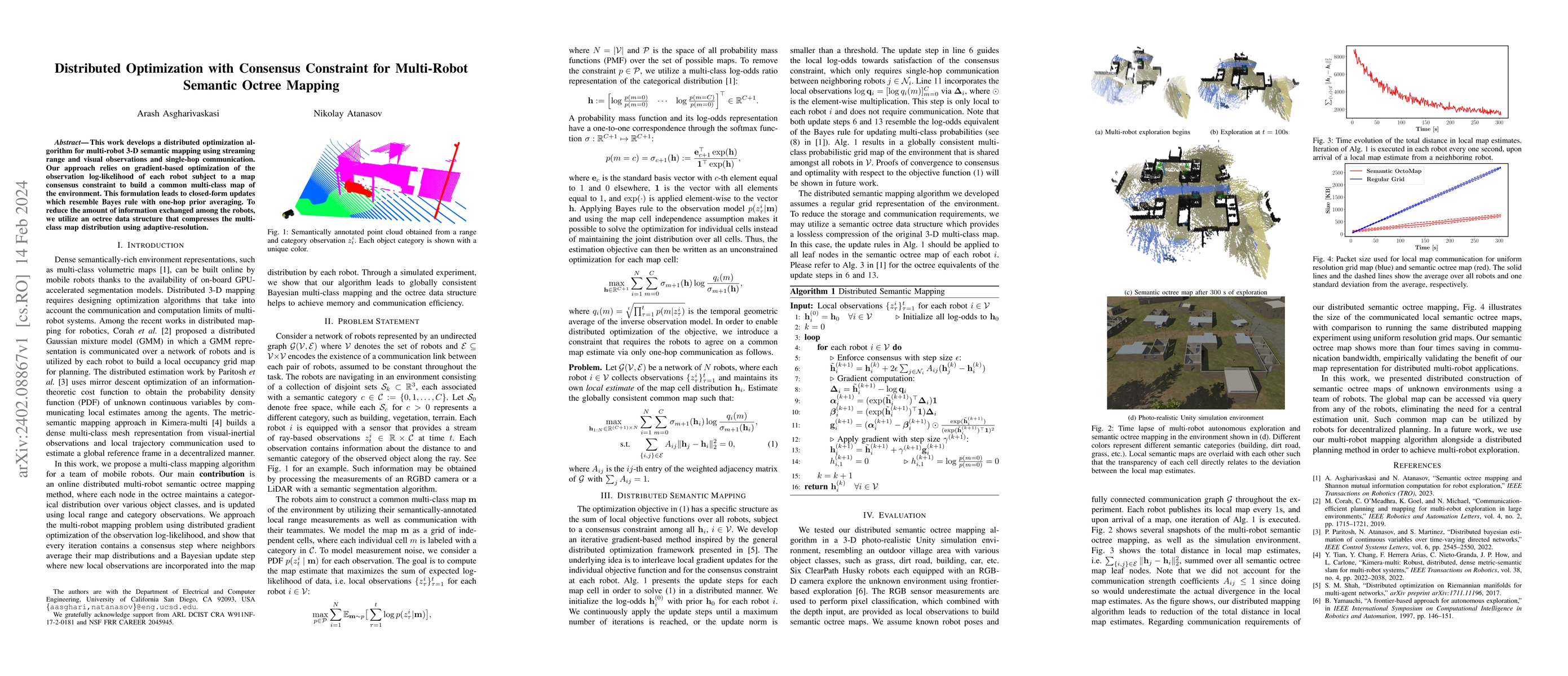 Thumbnail for Distributed Optimization with Consensus Constraint for Multi-Robot
  Semantic Octree Mapping