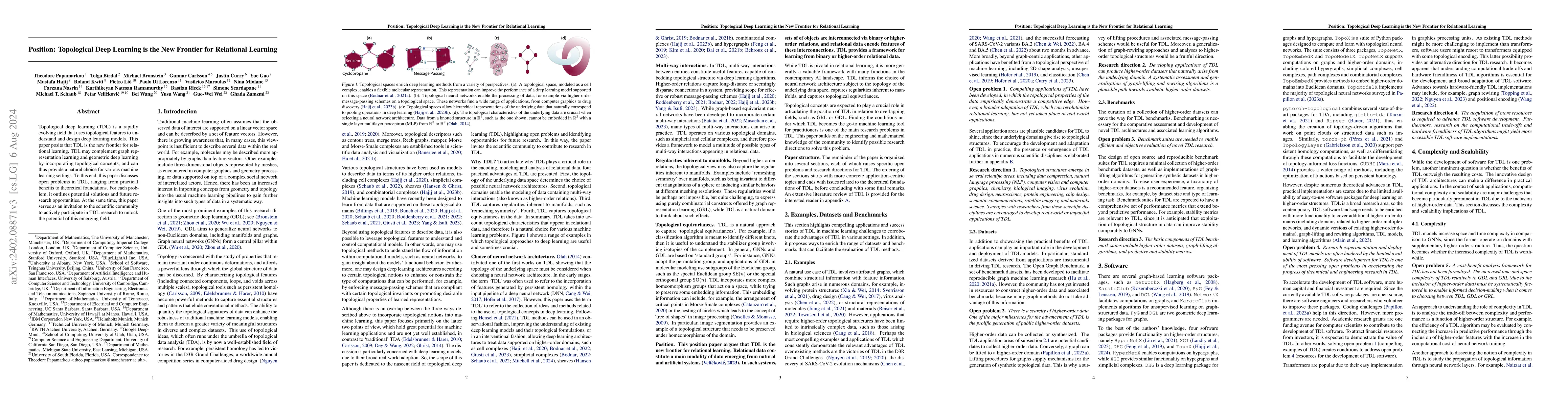 Thumbnail for Position: Topological Deep Learning is the New Frontier for Relational
  Learning