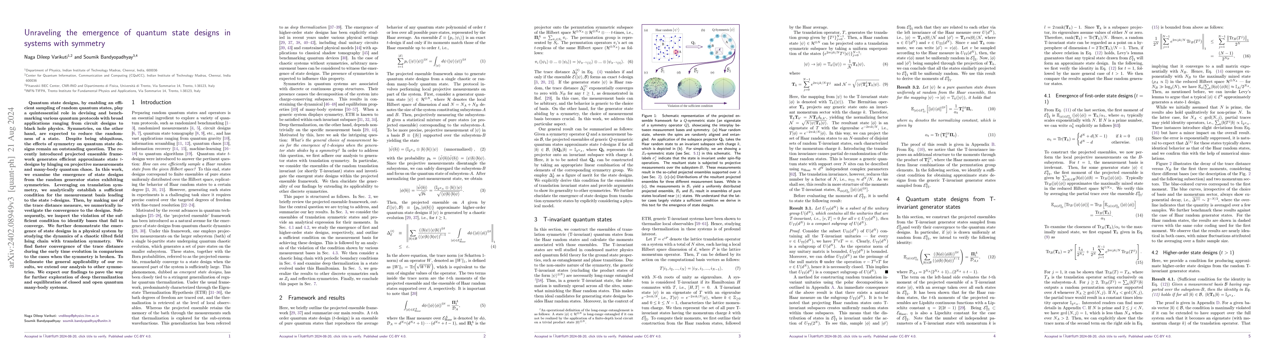 Thumbnail for Unraveling the emergence of quantum state designs in systems with
  symmetry
