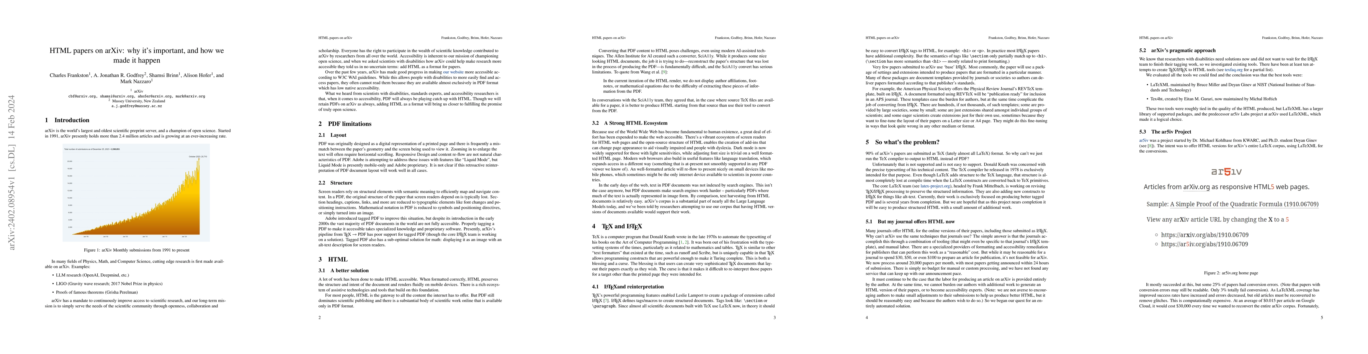 Thumbnail for HTML papers on arXiv -- why it is important, and how we made it happen