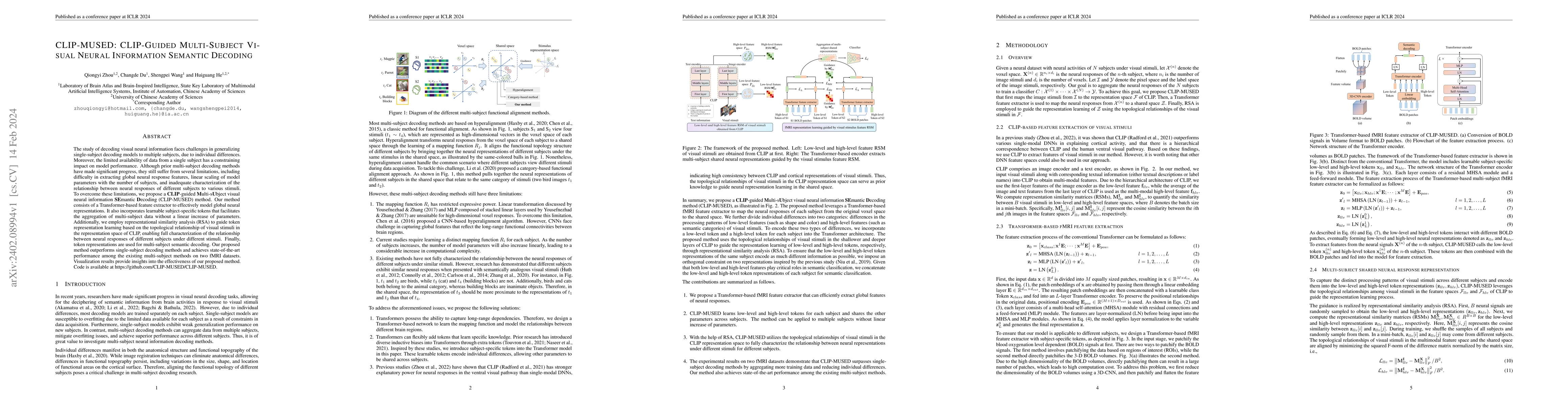 Thumbnail for CLIP-MUSED: CLIP-Guided Multi-Subject Visual Neural Information Semantic
  Decoding