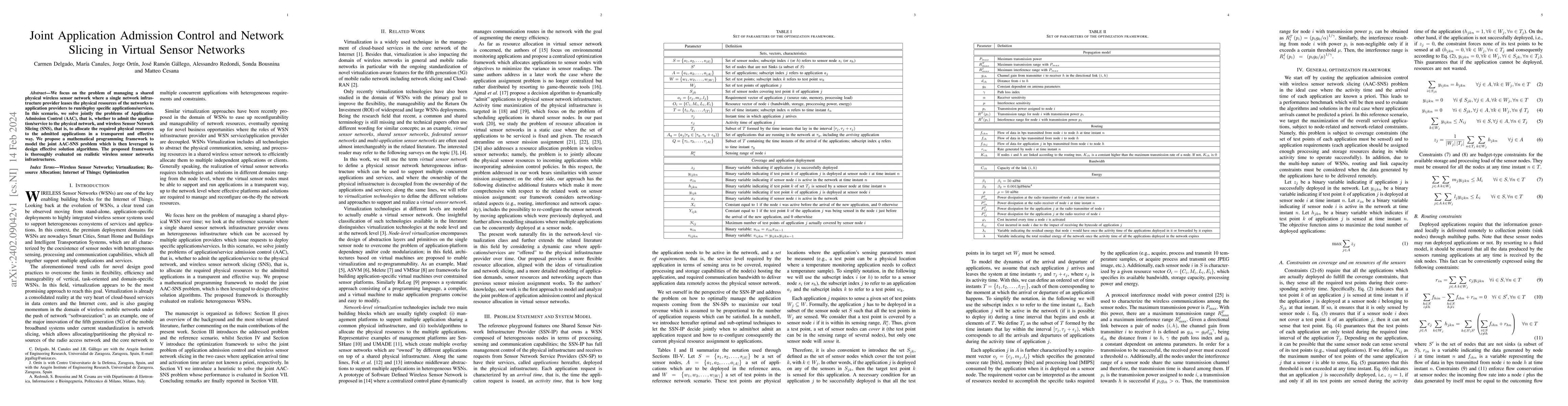 Thumbnail for Joint Application Admission Control and Network Slicing in Virtual
  Sensor Networks