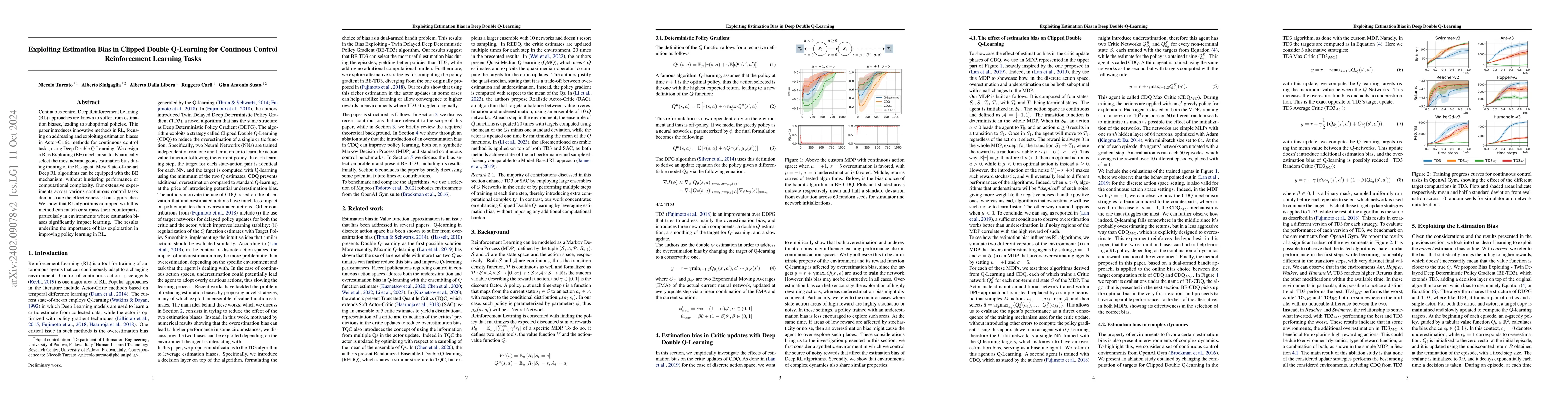 Thumbnail for Exploiting Estimation Bias in Deep Double Q-Learning for Actor-Critic
  Methods