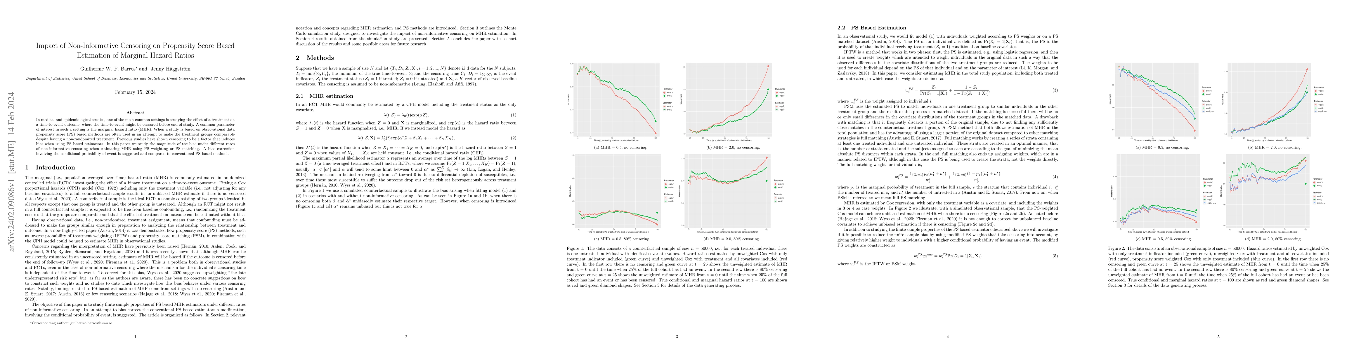 Thumbnail for Impact of Non-Informative Censoring on Propensity Score Based Estimation
  of Marginal Hazard Ratios