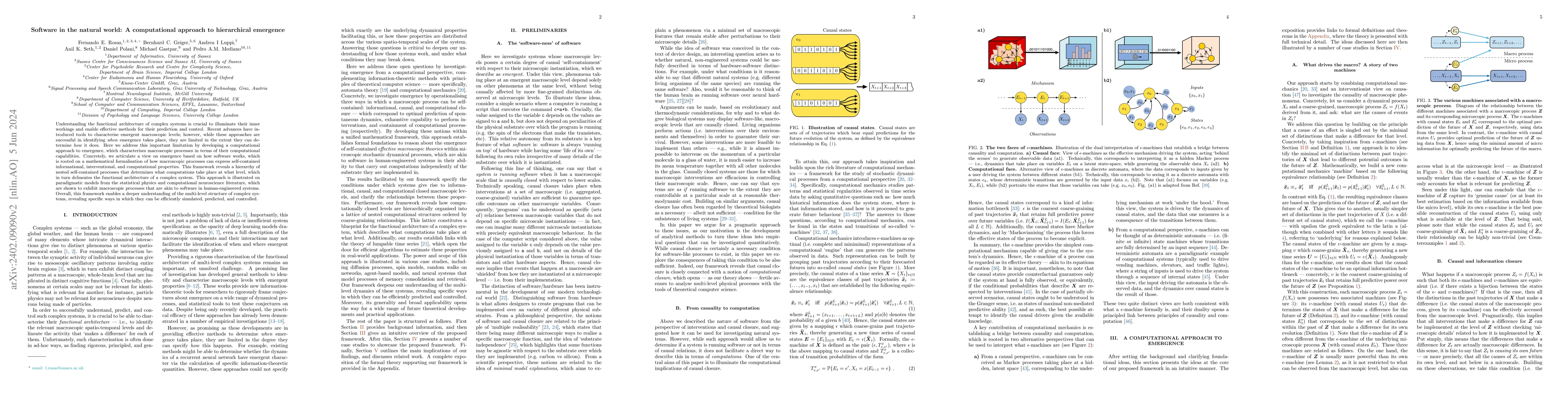 Thumbnail for Software in the natural world: A computational approach to hierarchical
  emergence