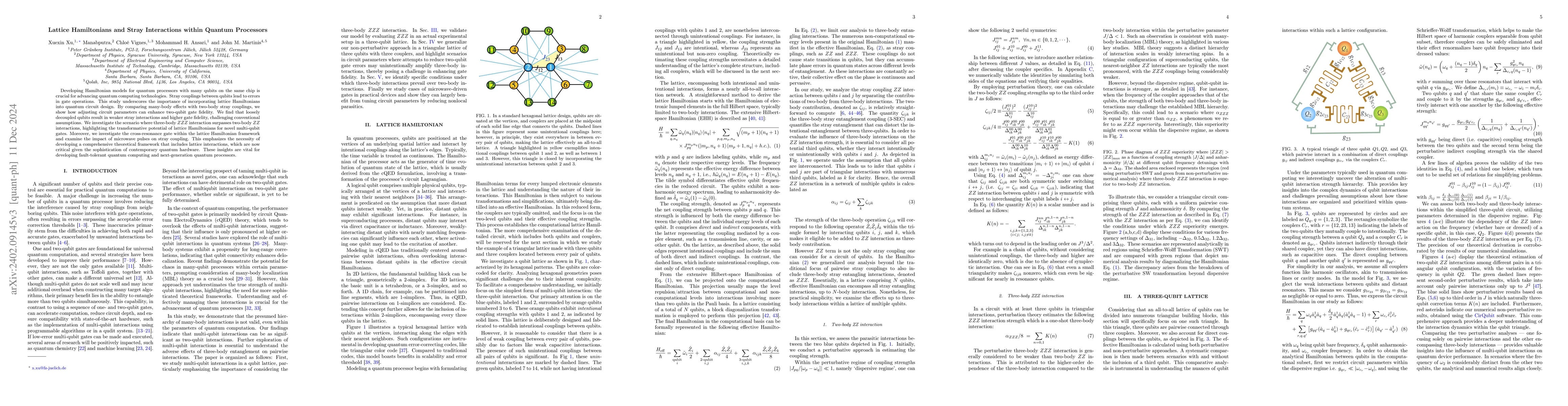Thumbnail for Lattice Hamiltonians and Stray Interactions Within Quantum Processors
