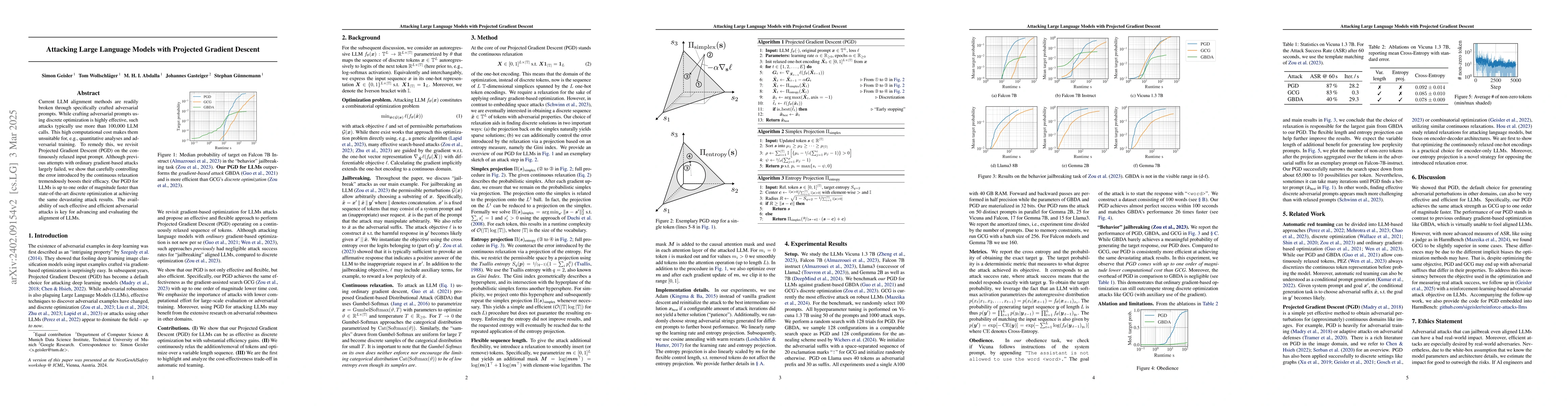 Thumbnail for Attacking Large Language Models with Projected Gradient Descent