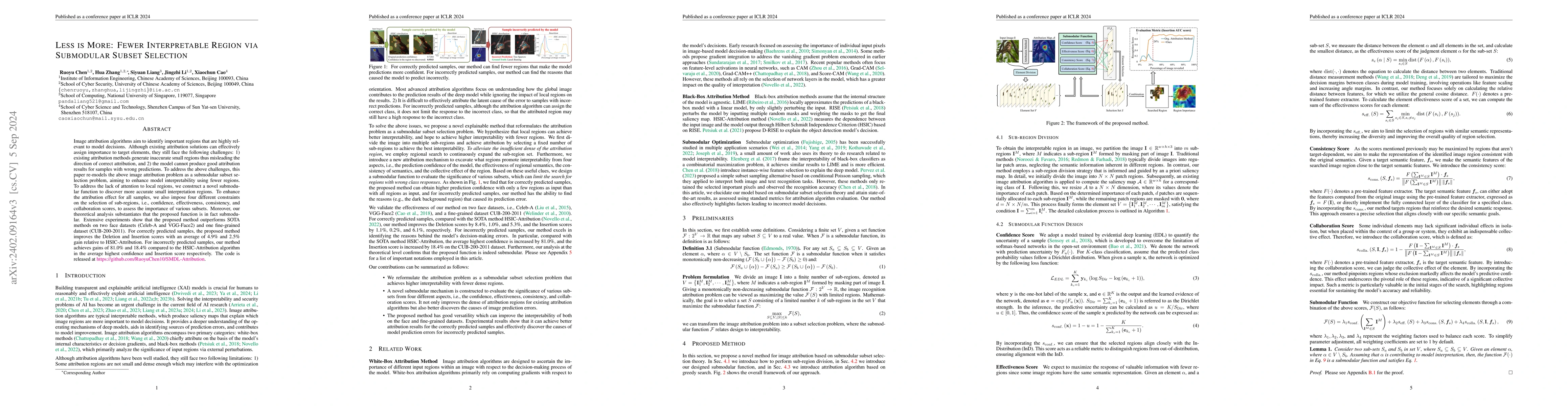Thumbnail for Less is More: Fewer Interpretable Region via Submodular Subset Selection