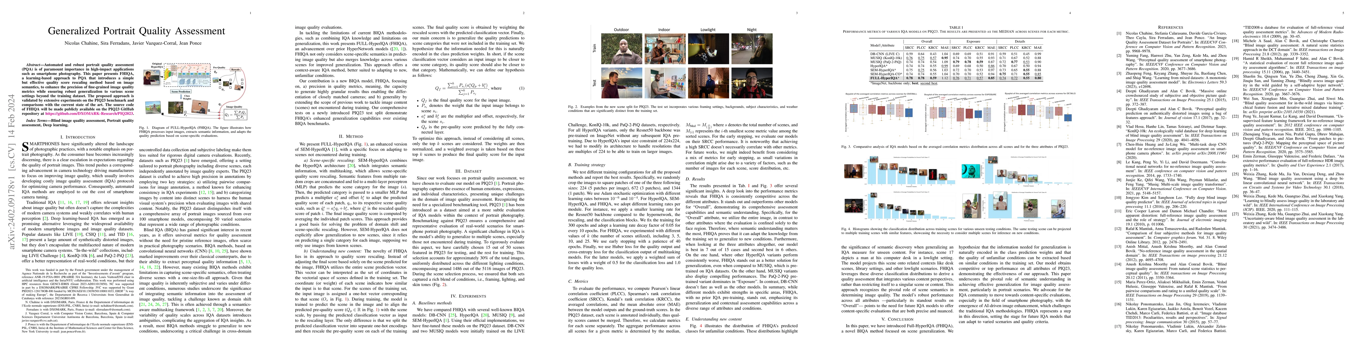 Thumbnail for Generalized Portrait Quality Assessment