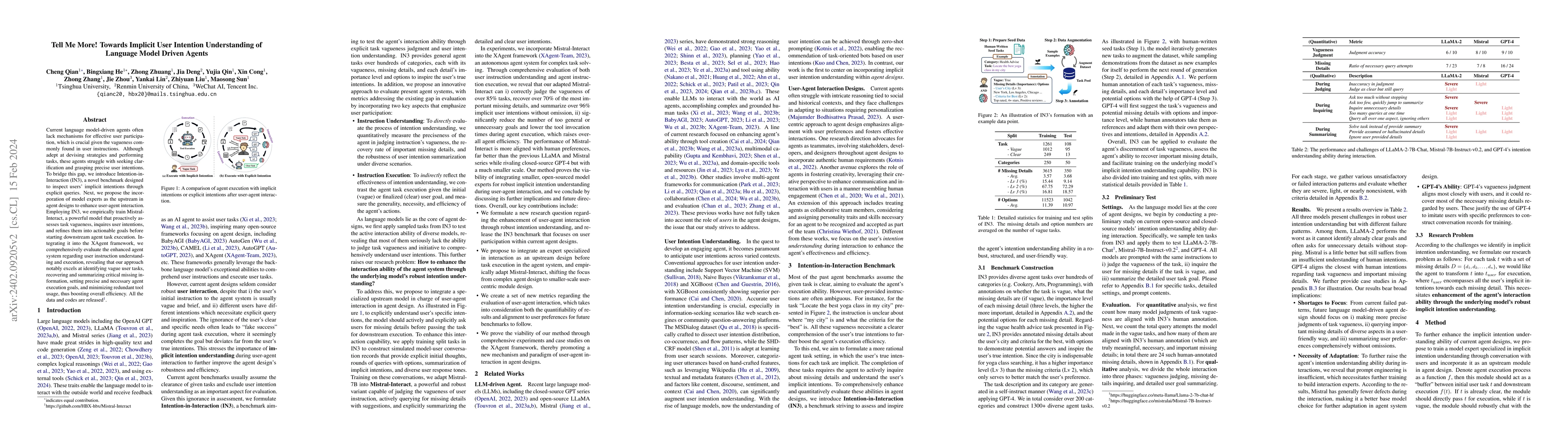 Thumbnail for Tell Me More! Towards Implicit User Intention Understanding of Language
  Model Driven Agents