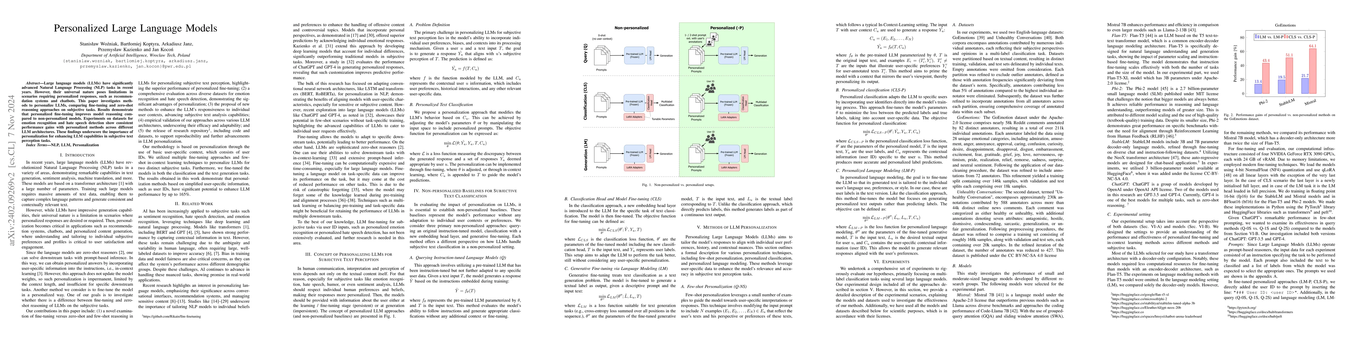 Thumbnail for Personalized Large Language Models