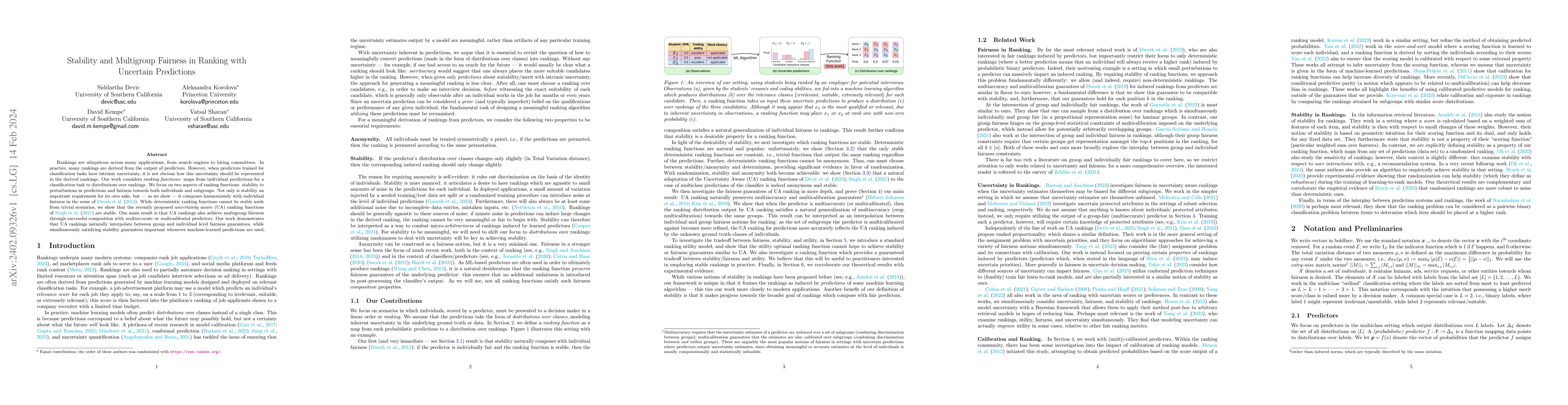 Thumbnail for Stability and Multigroup Fairness in Ranking with Uncertain Predictions