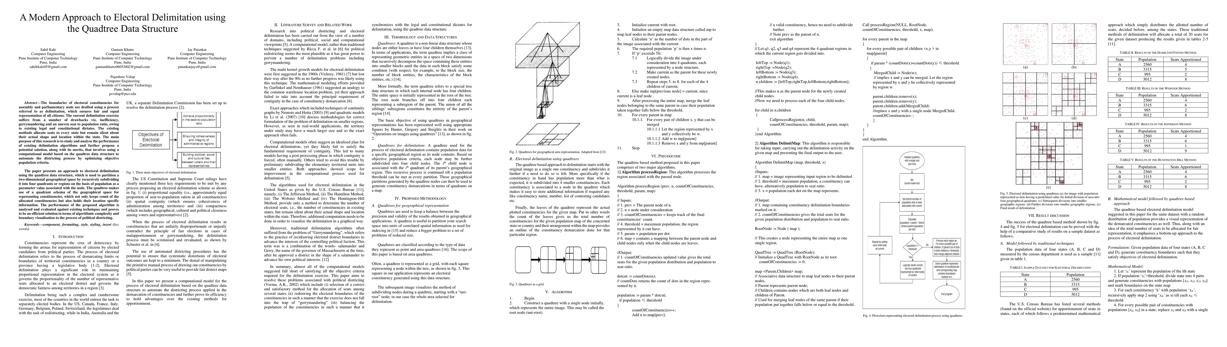 Thumbnail for A Modern Approach to Electoral Delimitation using the Quadtree Data
  Structure