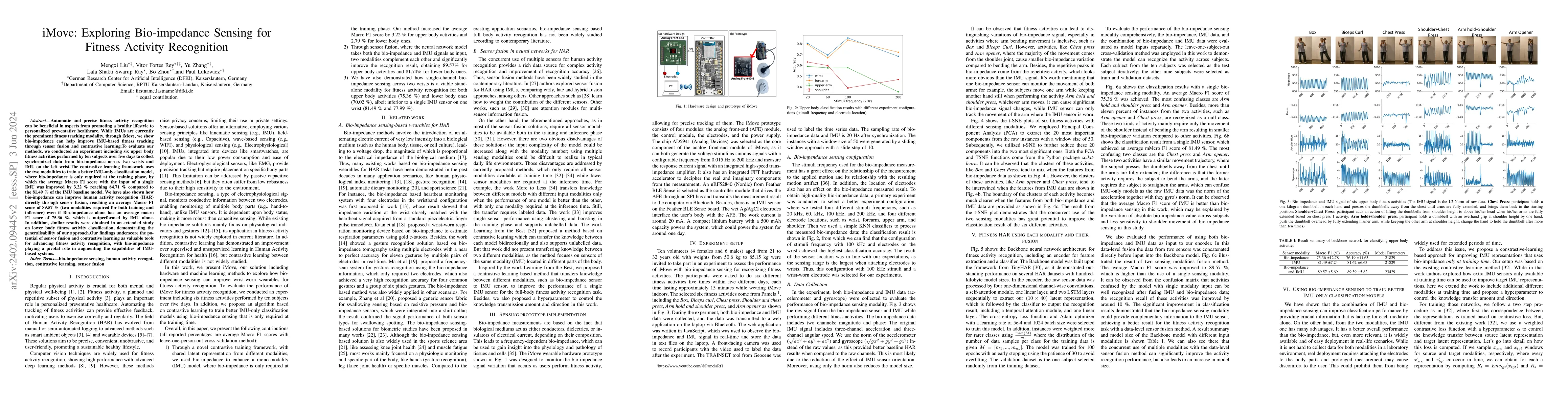 Thumbnail for iMove: Exploring Bio-impedance Sensing for Fitness Activity Recognition