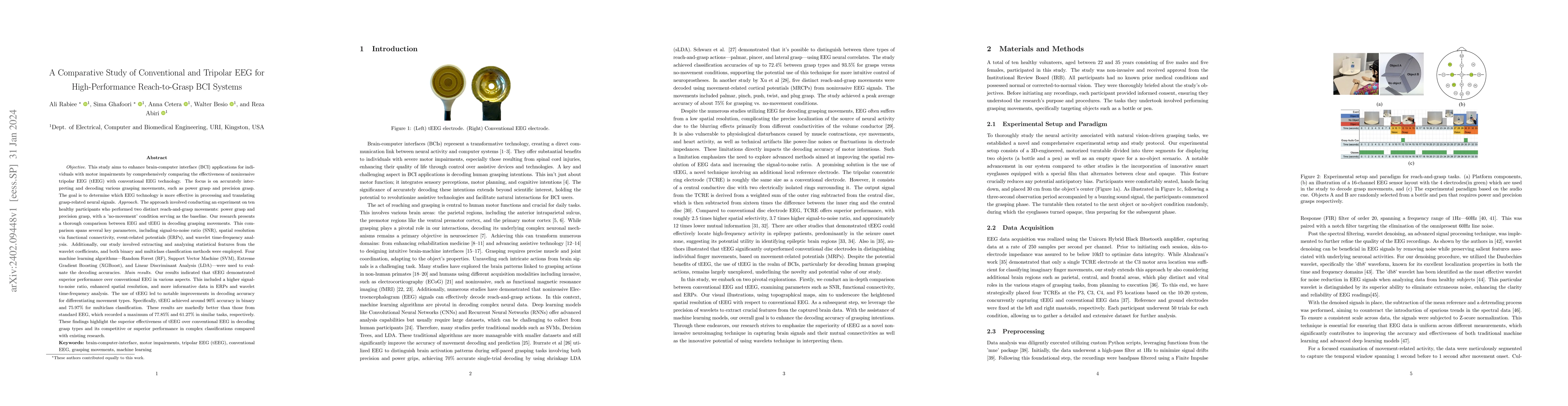 Thumbnail for A Comparative Study of Conventional and Tripolar EEG for
  High-Performance Reach-to-Grasp BCI Systems