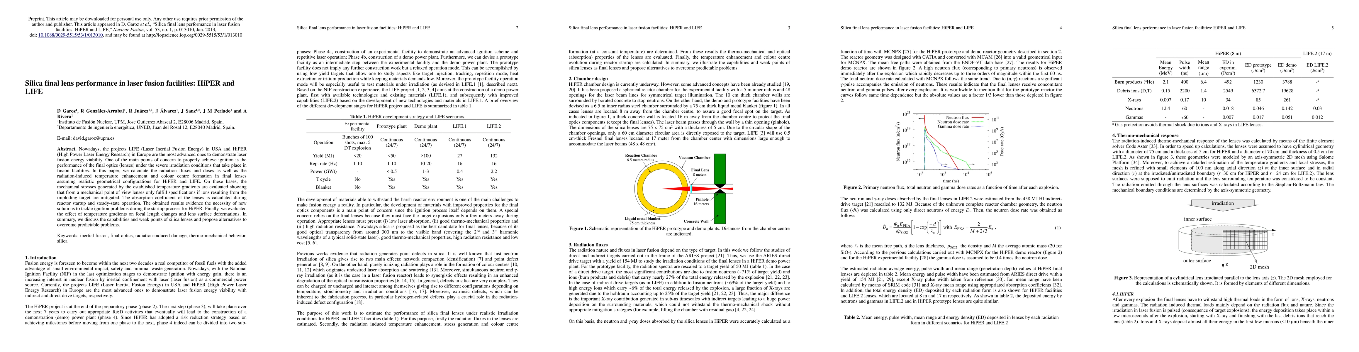 Thumbnail for Silica final lens performance in laser fusion facilities: HiPER and LIFE