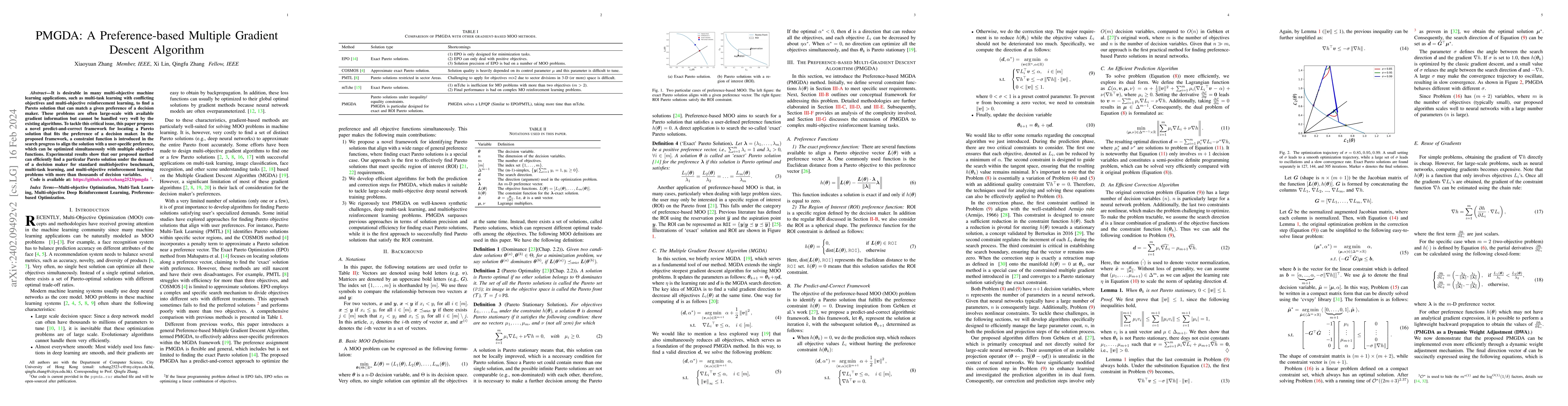 Thumbnail for PMGDA: A Preference-based Multiple Gradient Descent Algorithm