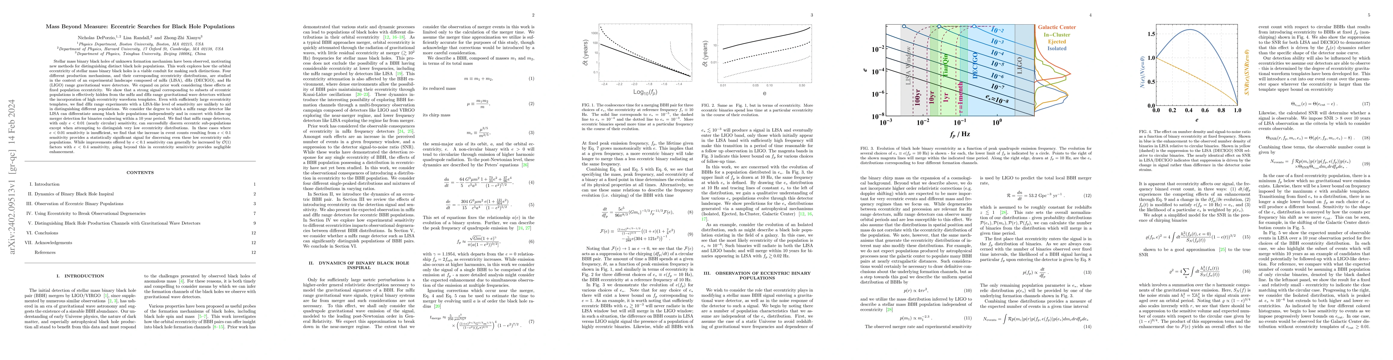 Thumbnail for Mass Beyond Measure: Eccentric Searches for Black Hole Populations