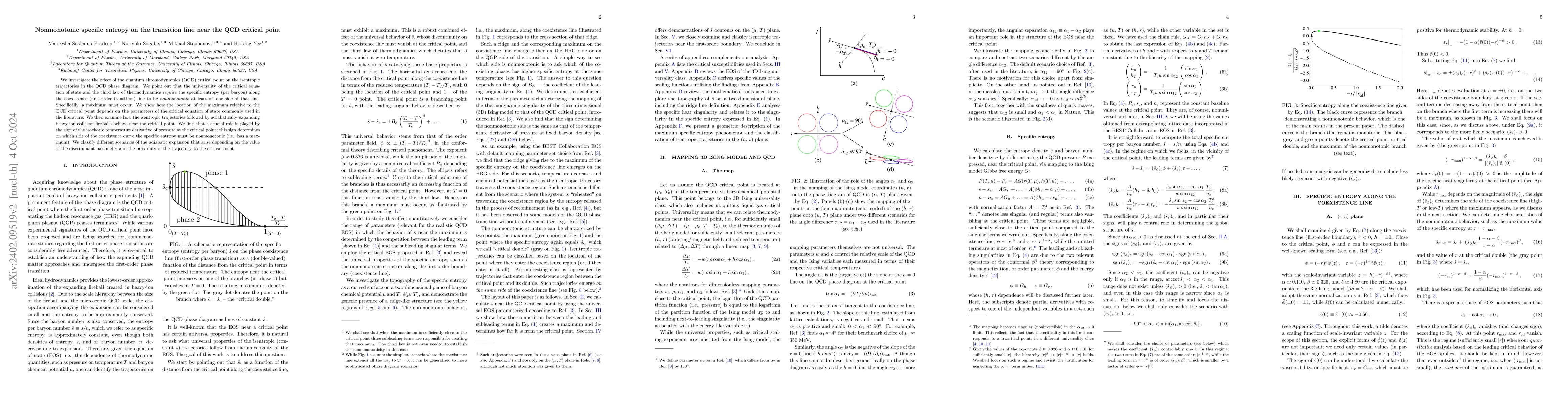 Thumbnail for Non-monotonic specific entropy on the transition line near the QCD
  critical point