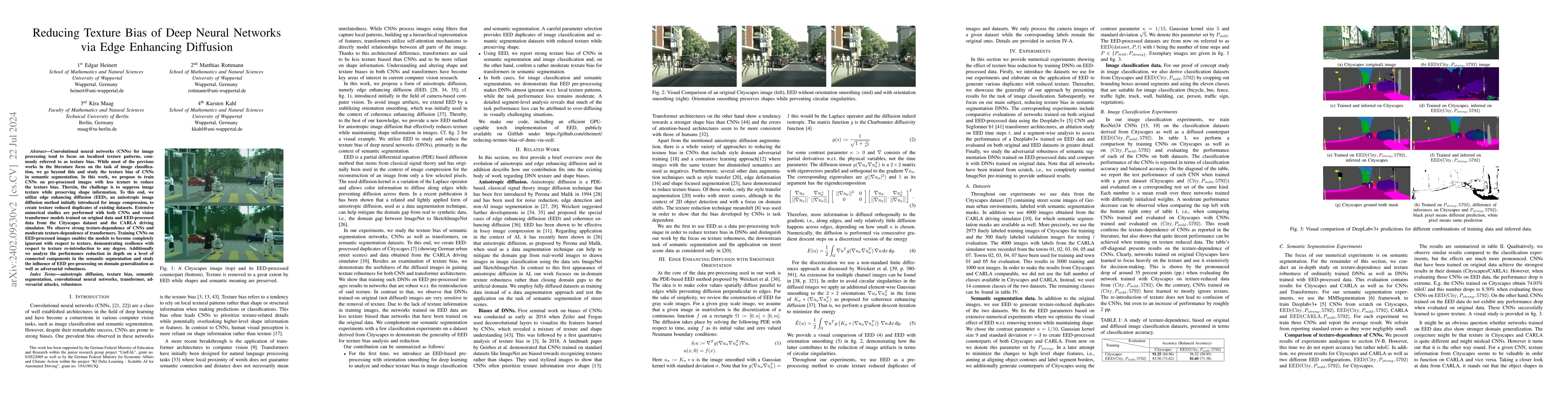Thumbnail for Reducing Texture Bias of Deep Neural Networks via Edge Enhancing
  Diffusion