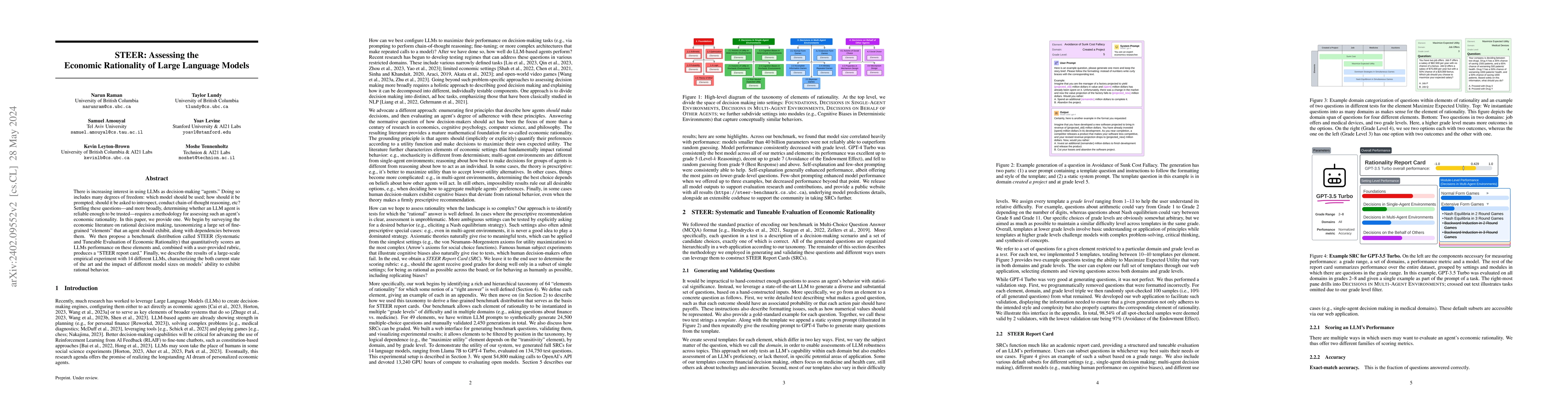Thumbnail for STEER: Assessing the Economic Rationality of Large Language Models