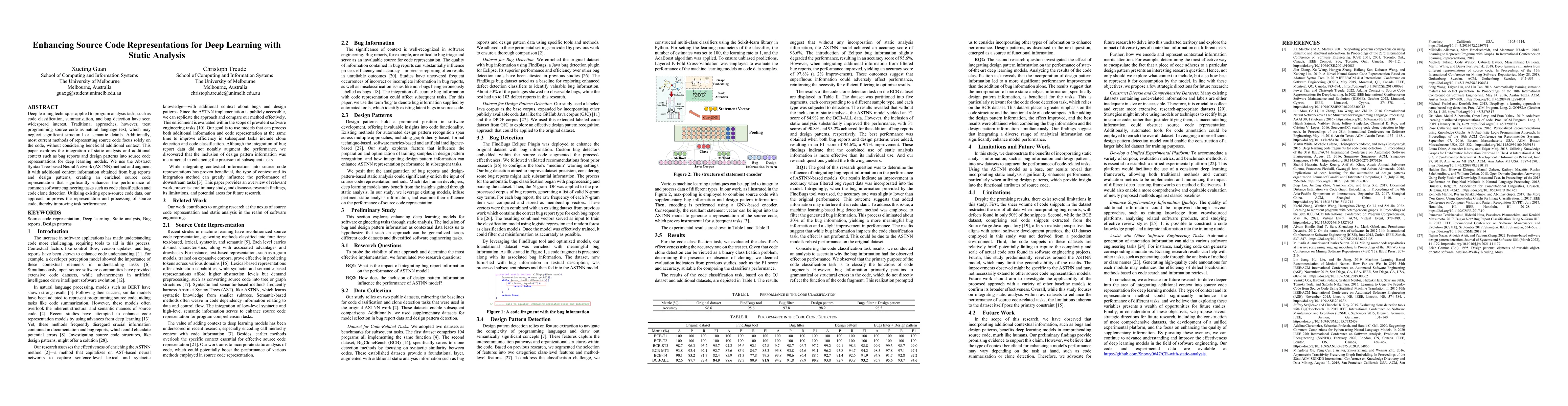 Thumbnail for Enhancing Source Code Representations for Deep Learning with Static
  Analysis
