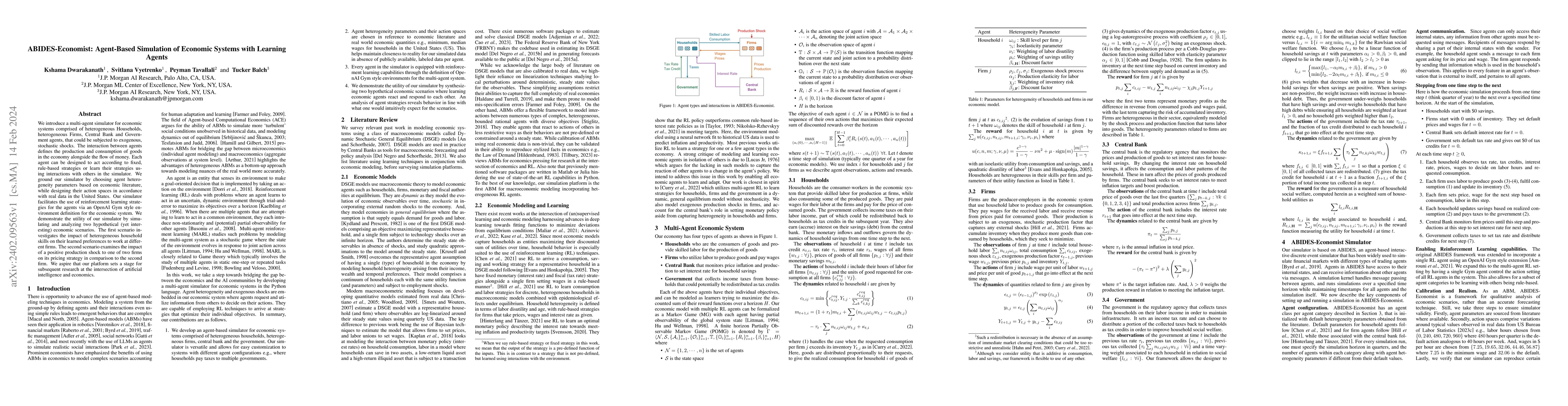 Thumbnail for ABIDES-Economist: Agent-Based Simulation of Economic Systems with
  Learning Agents
