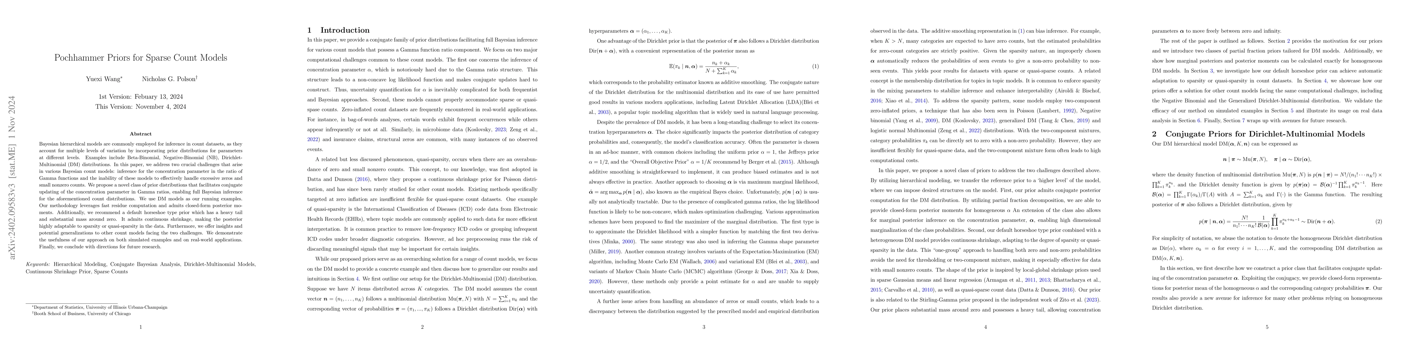 Thumbnail for Horseshoe Priors for Sparse Dirichlet-Multinomial Models