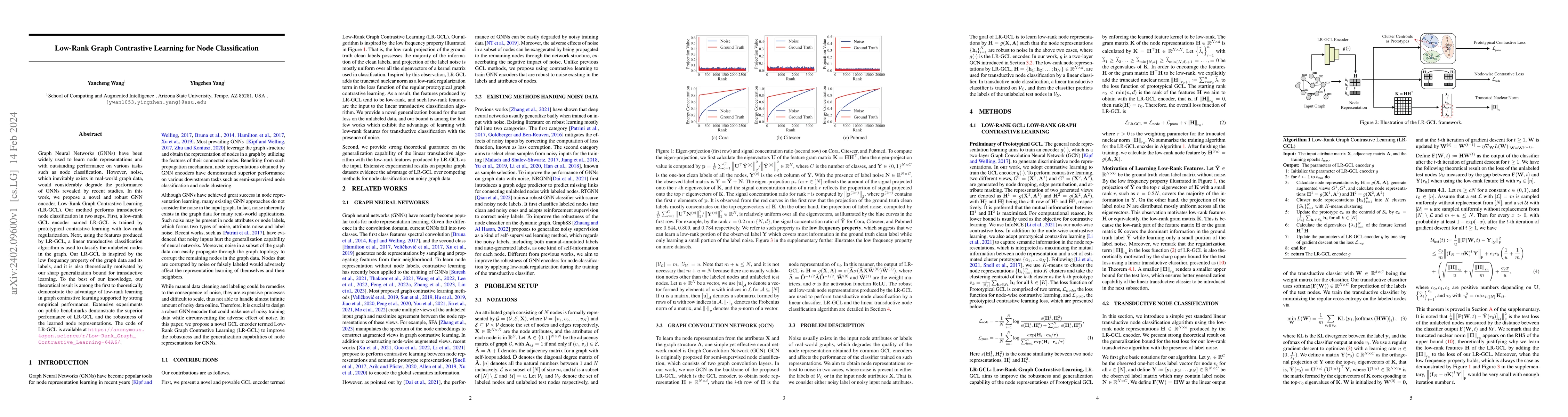 Thumbnail for Low-Rank Graph Contrastive Learning for Node Classification