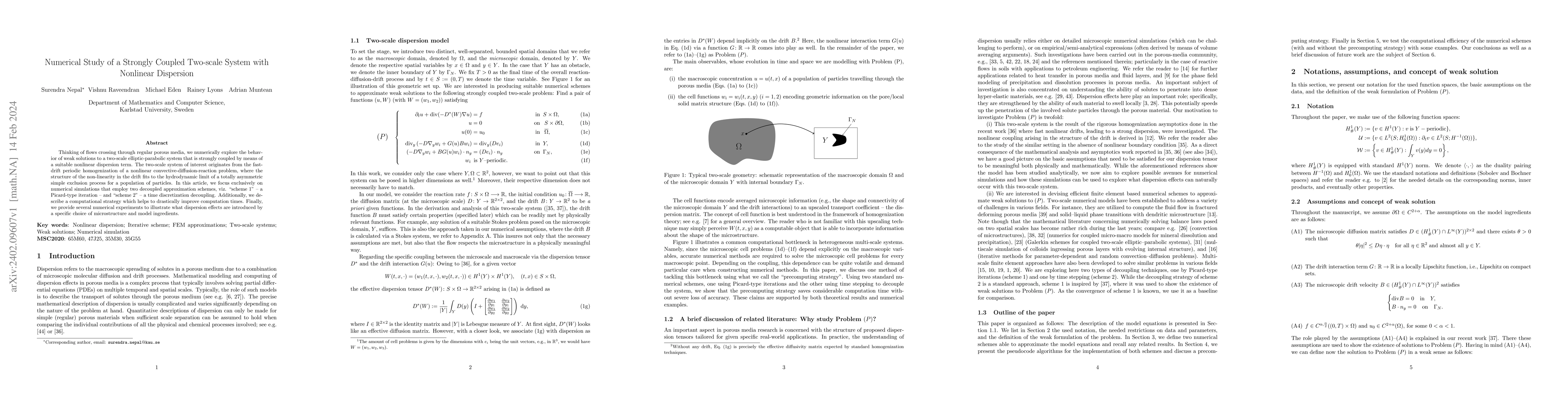 Thumbnail for Numerical Study of a Strongly Coupled Two-scale System with Nonlinear
  Dispersion