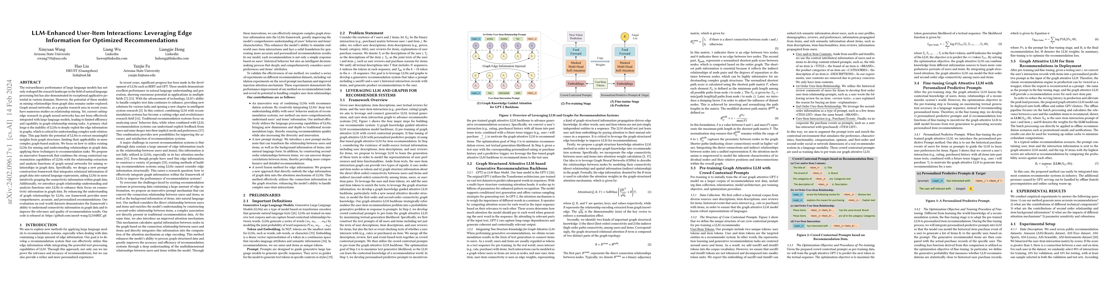 Thumbnail for LLM-Enhanced User-Item Interactions: Leveraging Edge Information for
  Optimized Recommendations