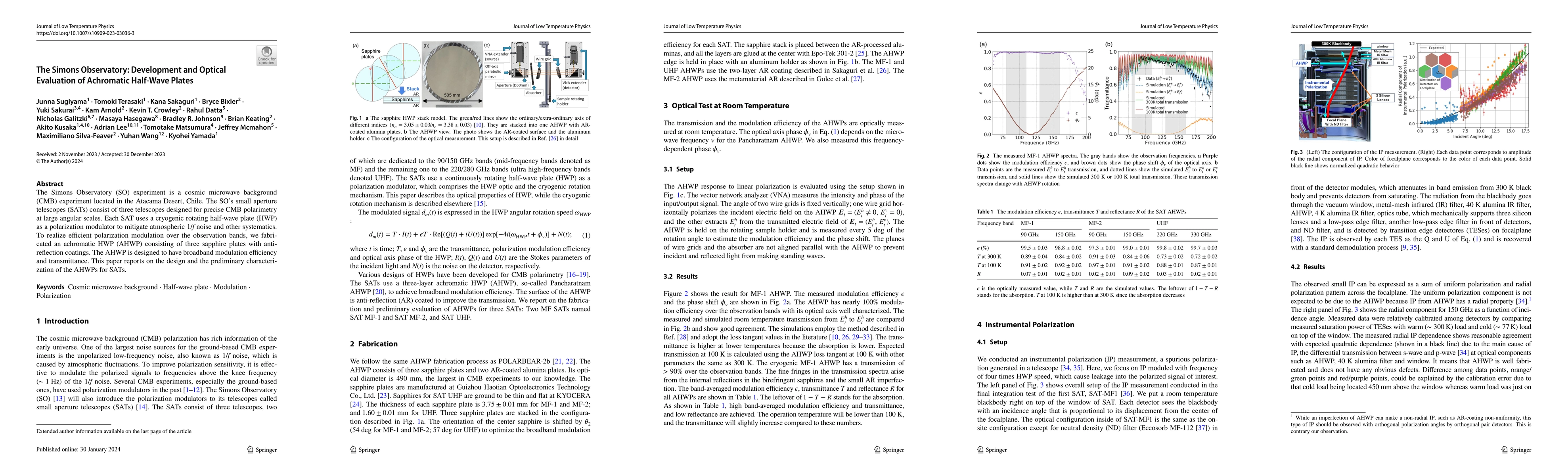 Thumbnail for The Simons Observatory: Development and Optical Evaluation of Achromatic
  Half-Wave Plates