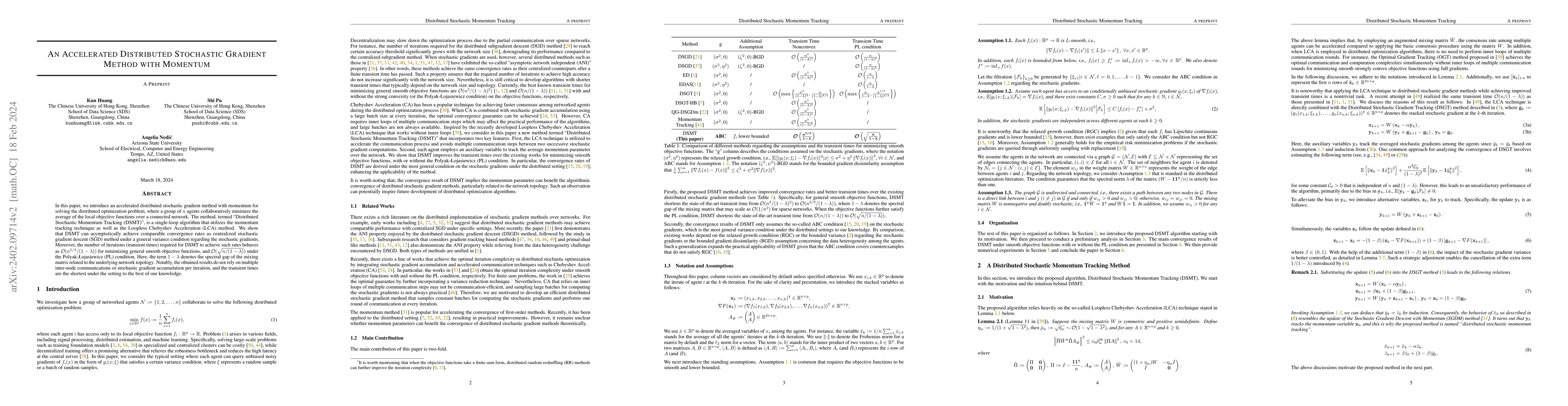 Thumbnail for An Accelerated Distributed Stochastic Gradient Method with Momentum