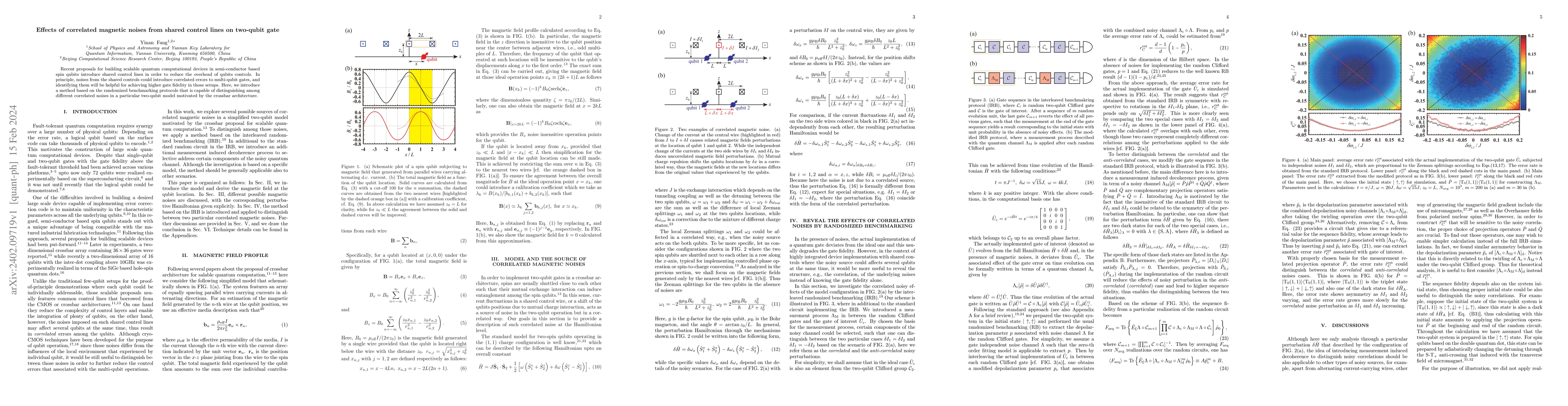 Thumbnail for Effects of correlated magnetic noises from shared control lines on
  two-qubit gate