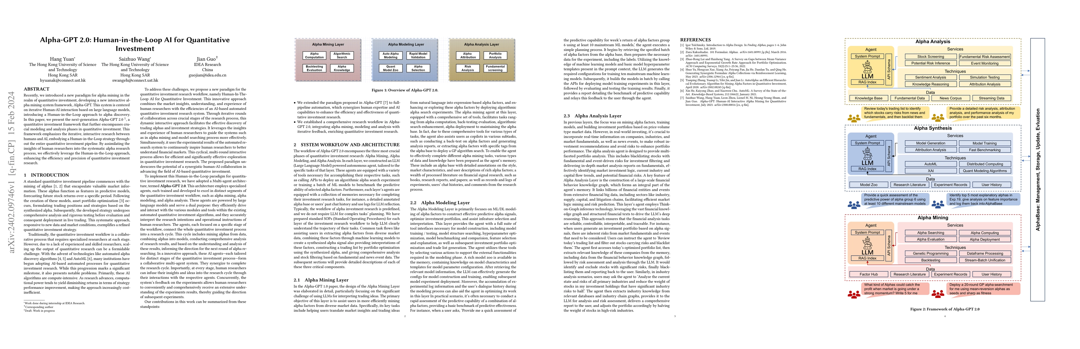 Thumbnail for Alpha-GPT 2.0: Human-in-the-Loop AI for Quantitative Investment