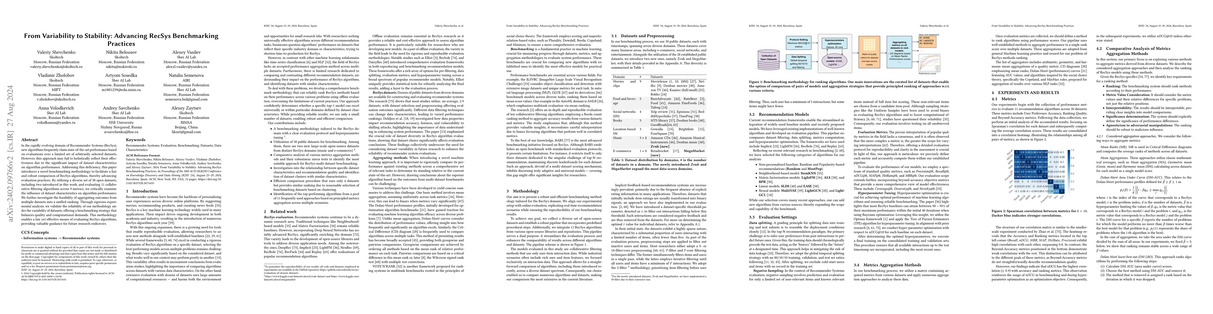 Thumbnail for From Variability to Stability: Advancing RecSys Benchmarking Practices
