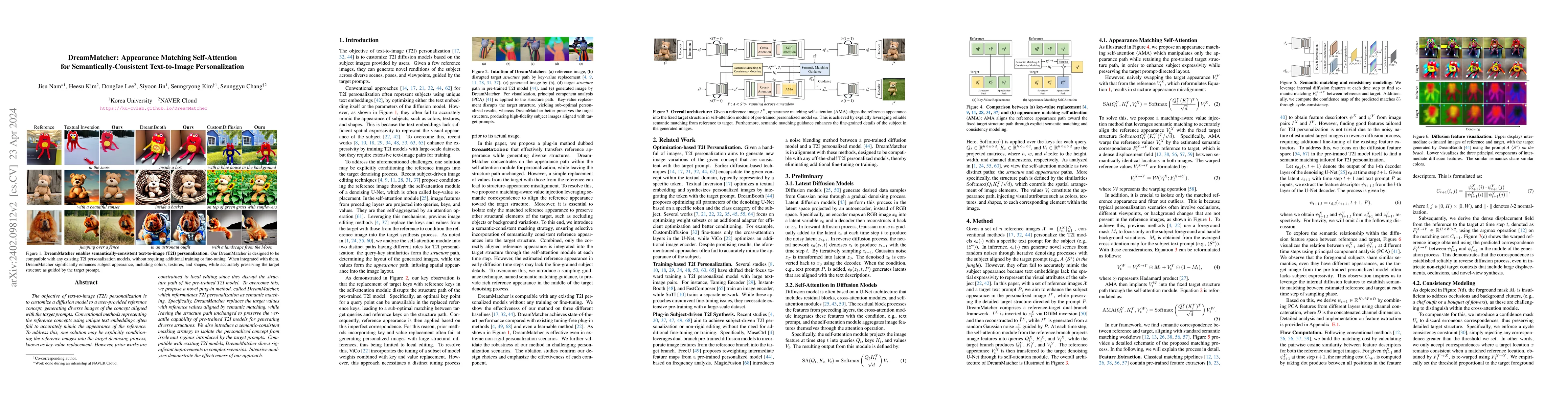 Thumbnail for DreamMatcher: Appearance Matching Self-Attention for
  Semantically-Consistent Text-to-Image Personalization