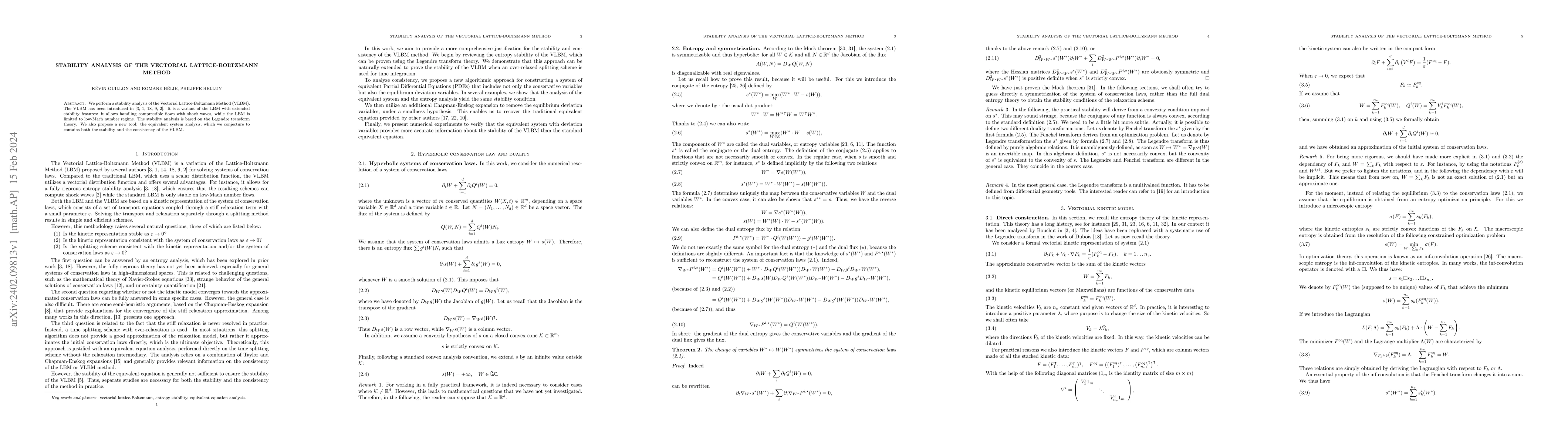 Thumbnail for Stability analysis of the vectorial lattice-Boltzmann method
