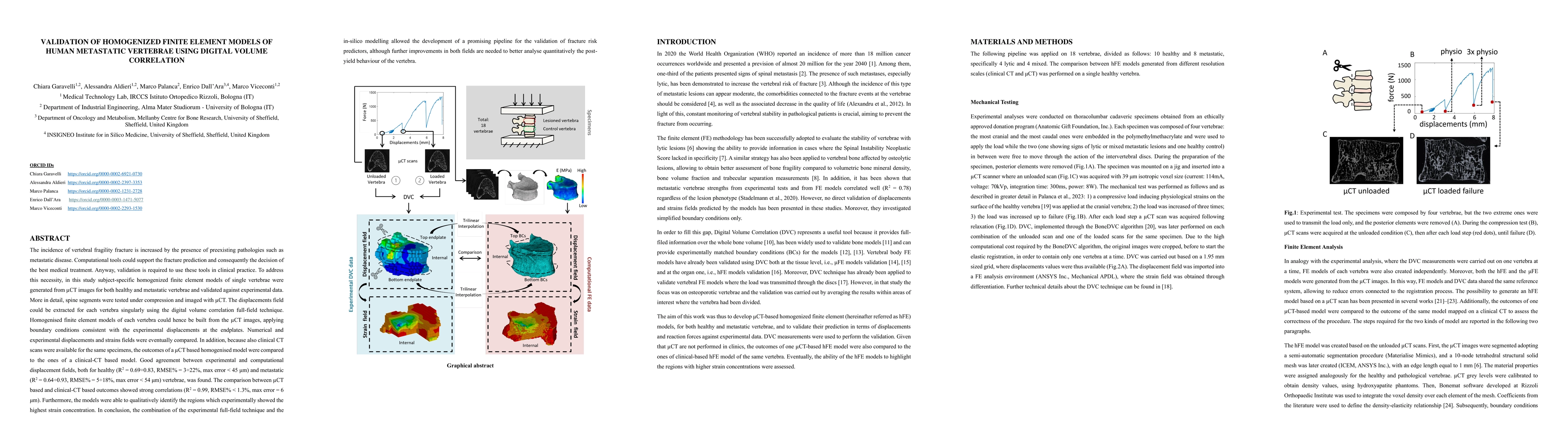 Thumbnail for Validation of homogenized finite element models of human metastatic
  vertebrae using digital volume correlation