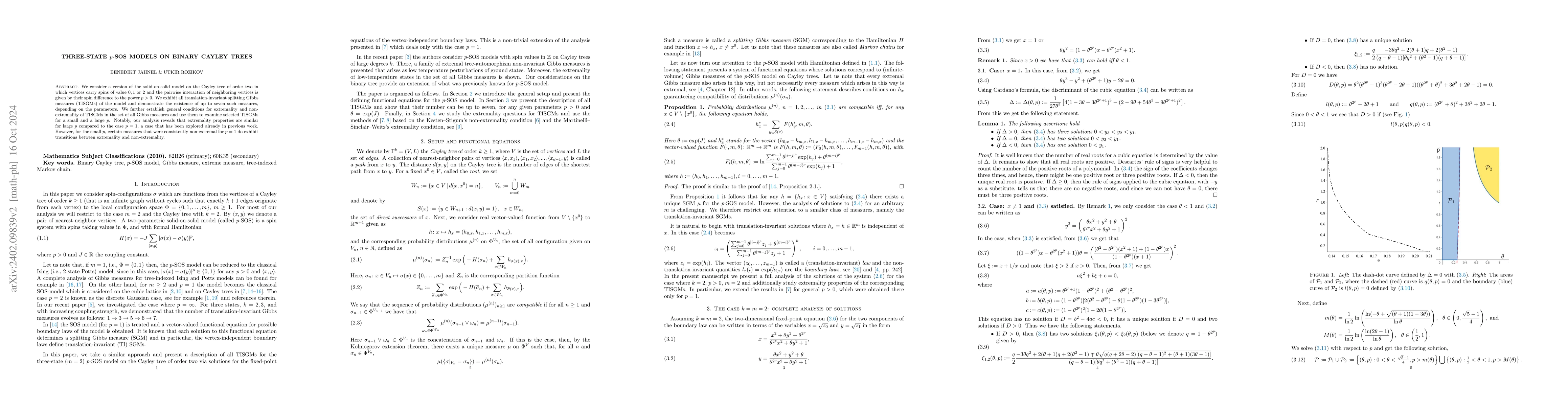 Thumbnail for Three-state $p$-SOS models on binary Cayley trees